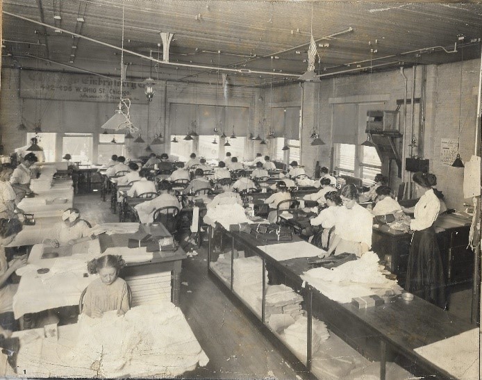 Early Factory Life | The Chicago Embroidery Company